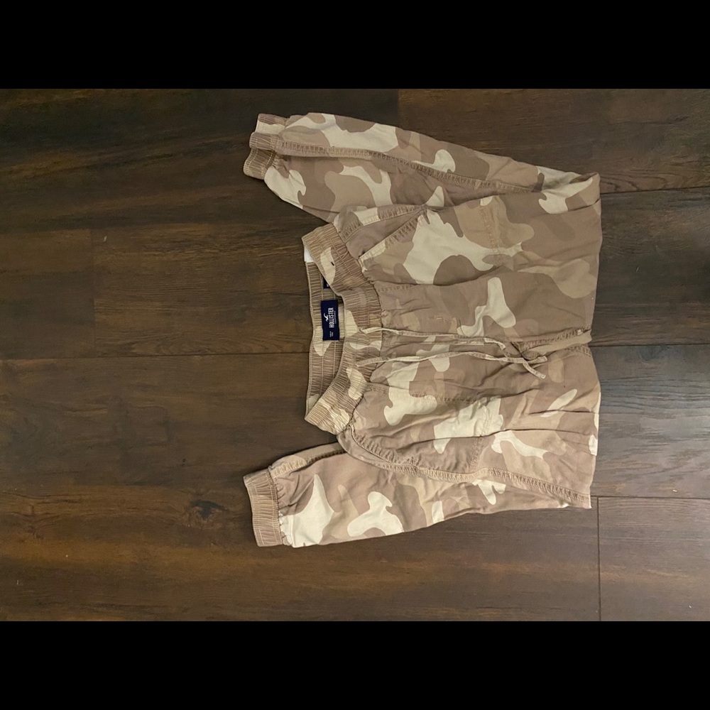 Hollister camo Joggers, worn twice